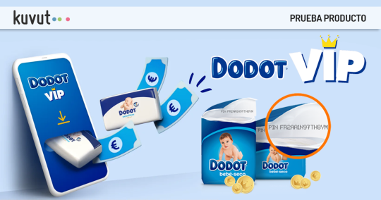 Con Dodot VIP puedes recibir pañales gratis